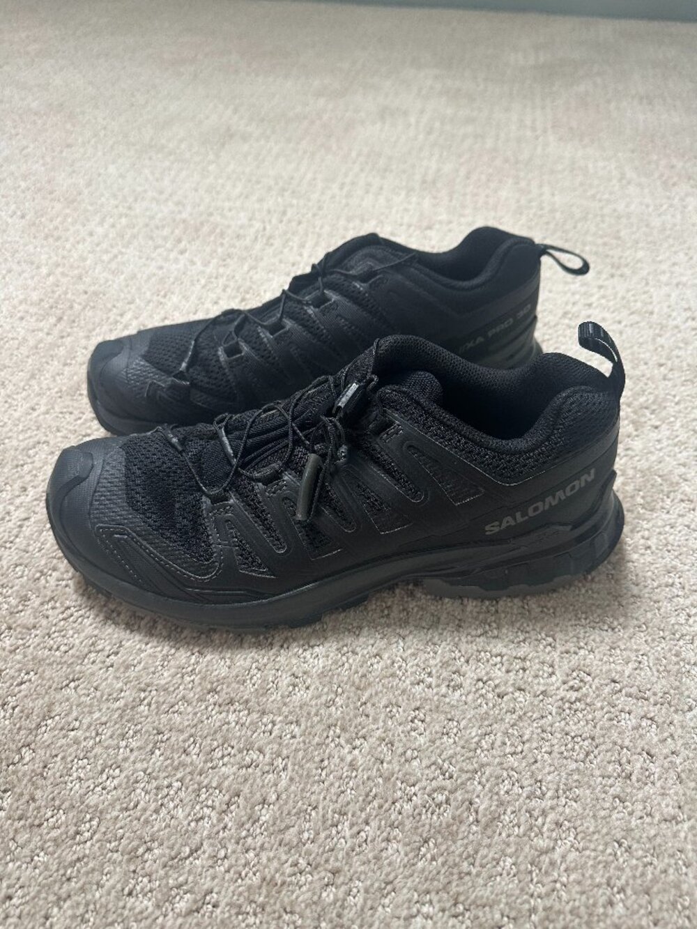 Salomon XA Pro 3D Black Trail Running Hiking Shoes Men’s Size 8 Like New